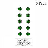 chrome diopside earrings