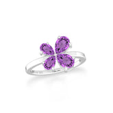 amethyst prong-set ring