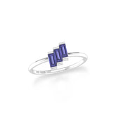 iolite stackable prong-set ring