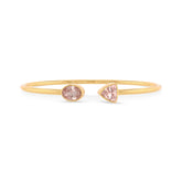 morganite cut bracelet