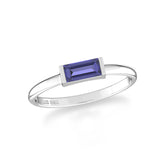 iolite bezel-set ring