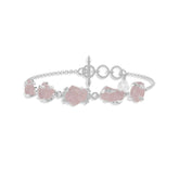 morganite rough bracelet