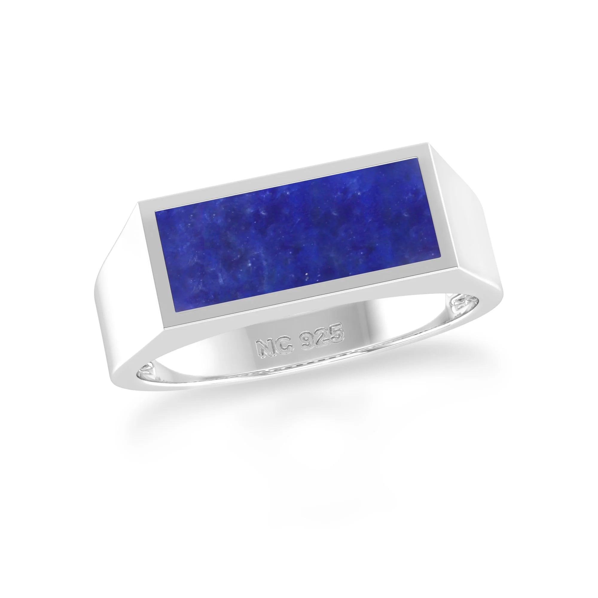 lapis lazuli bezel-set ring