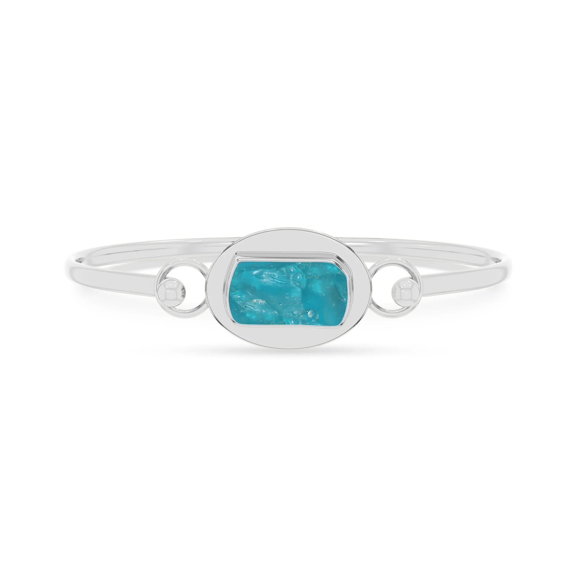 paraiba apatite rough bracelet