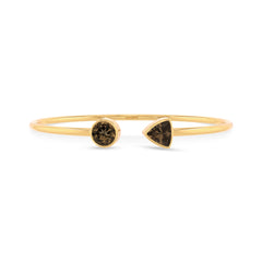 smoky quartz cut bracelet