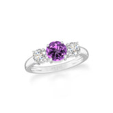 natural amethyst ring