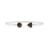 smoky quartz cut bracelet