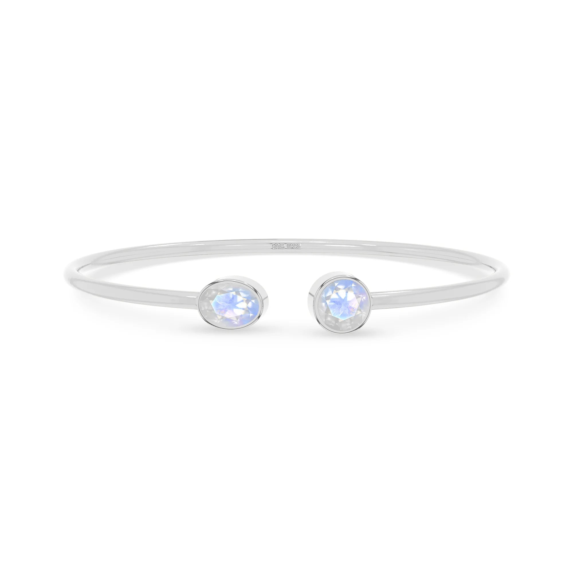 rainbow moonstone cut bracelet