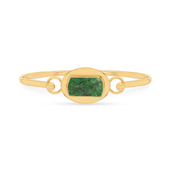 emerald rough bracelet