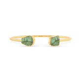green tourmaline twister bracelet
