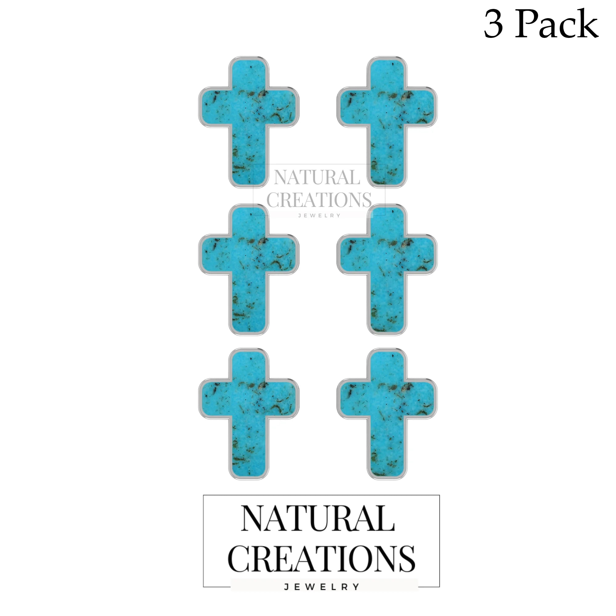 compressed turquoise blue earrings