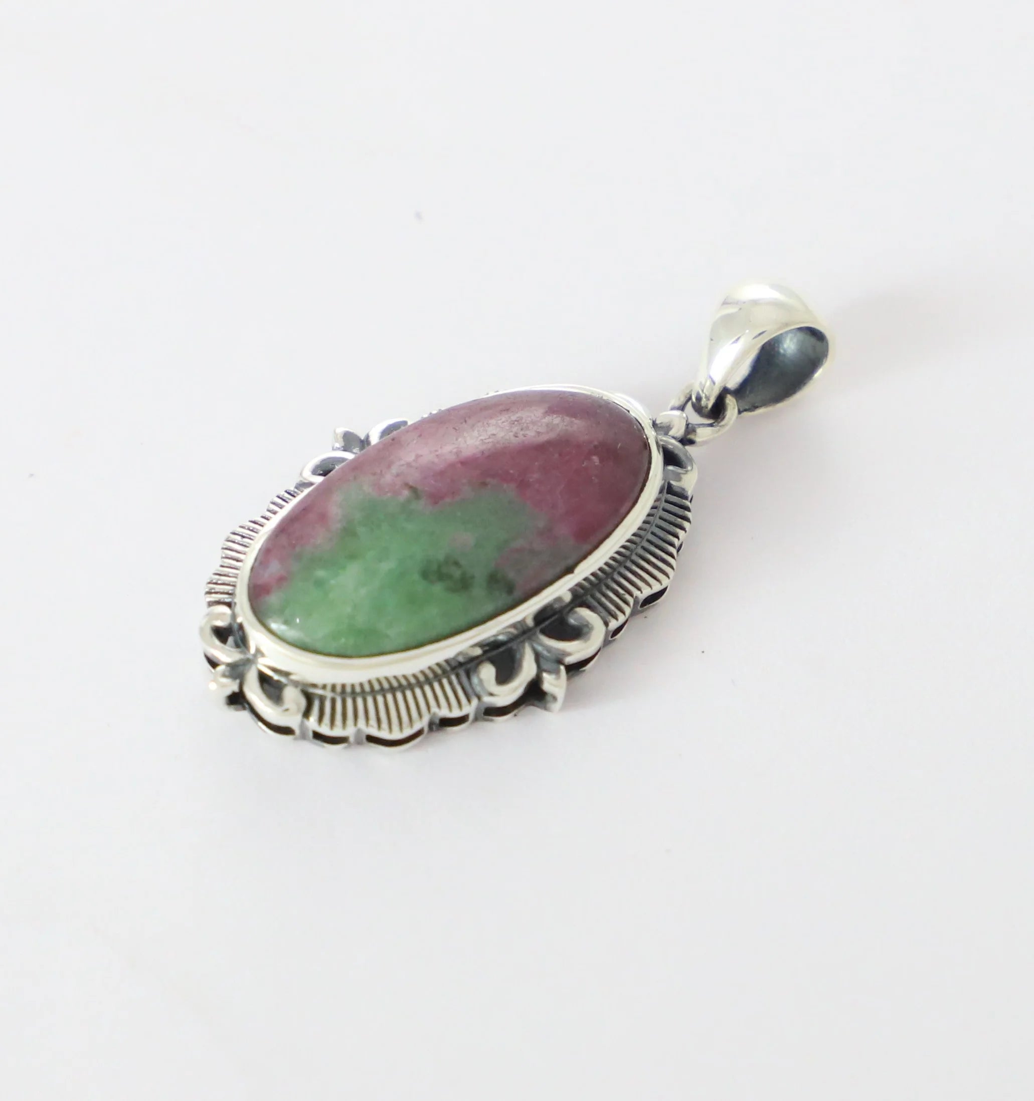 ruby zoisite pendant