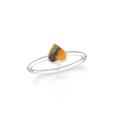 bumble bee stackable bezel-set ring