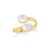 herkimer bezel-set ring