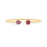 pink tourmaline cut bracelet