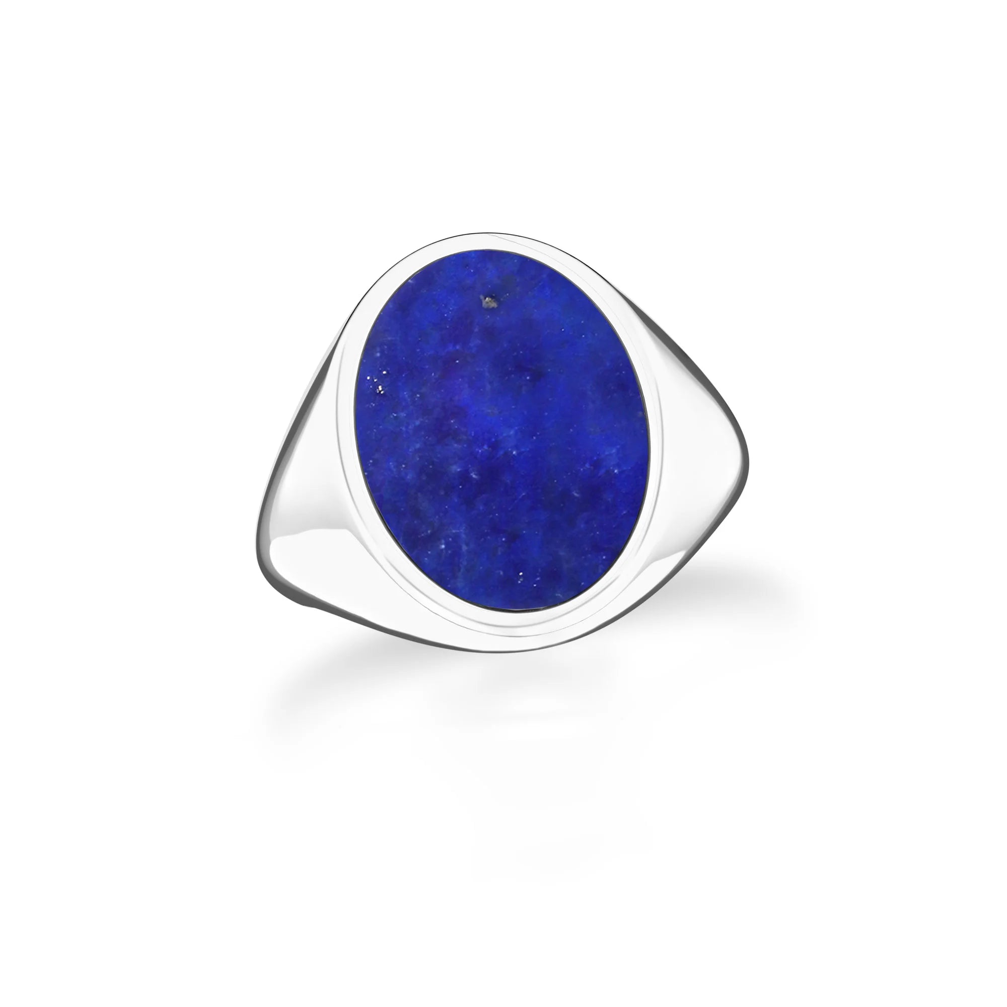lapis lazuli bezel-set ring