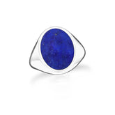 lapis lazuli bezel-set ring