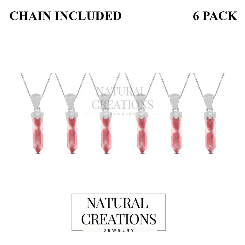 thulite moon pendant