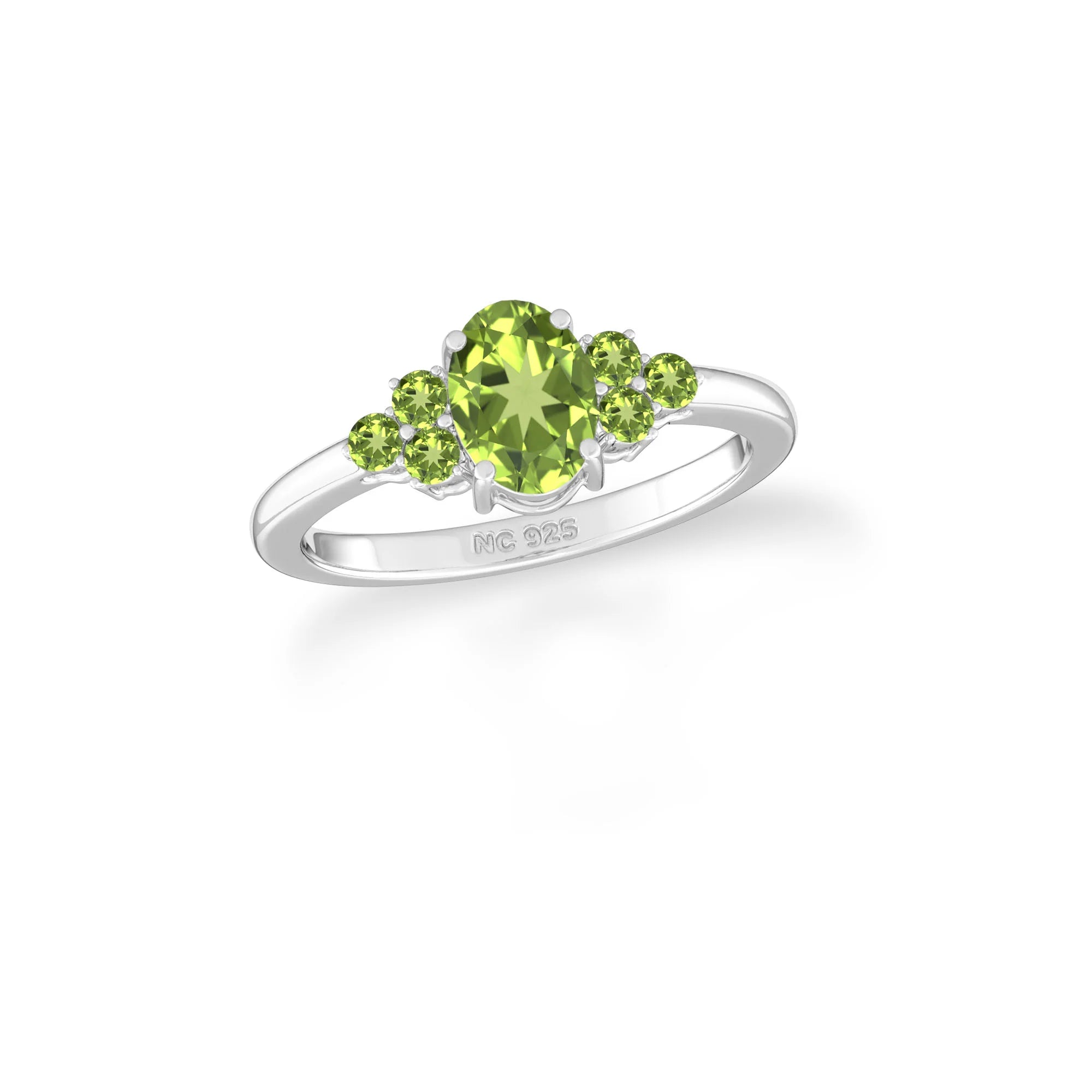 peridot prong-set ring