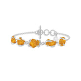 citrine rough bracelet