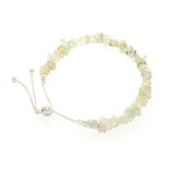 prehnite rough bracelet