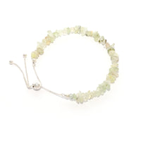 prehnite rough bracelet
