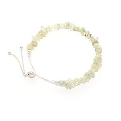 prehnite rough bracelet