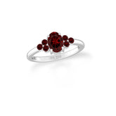 garnet prong-set ring
