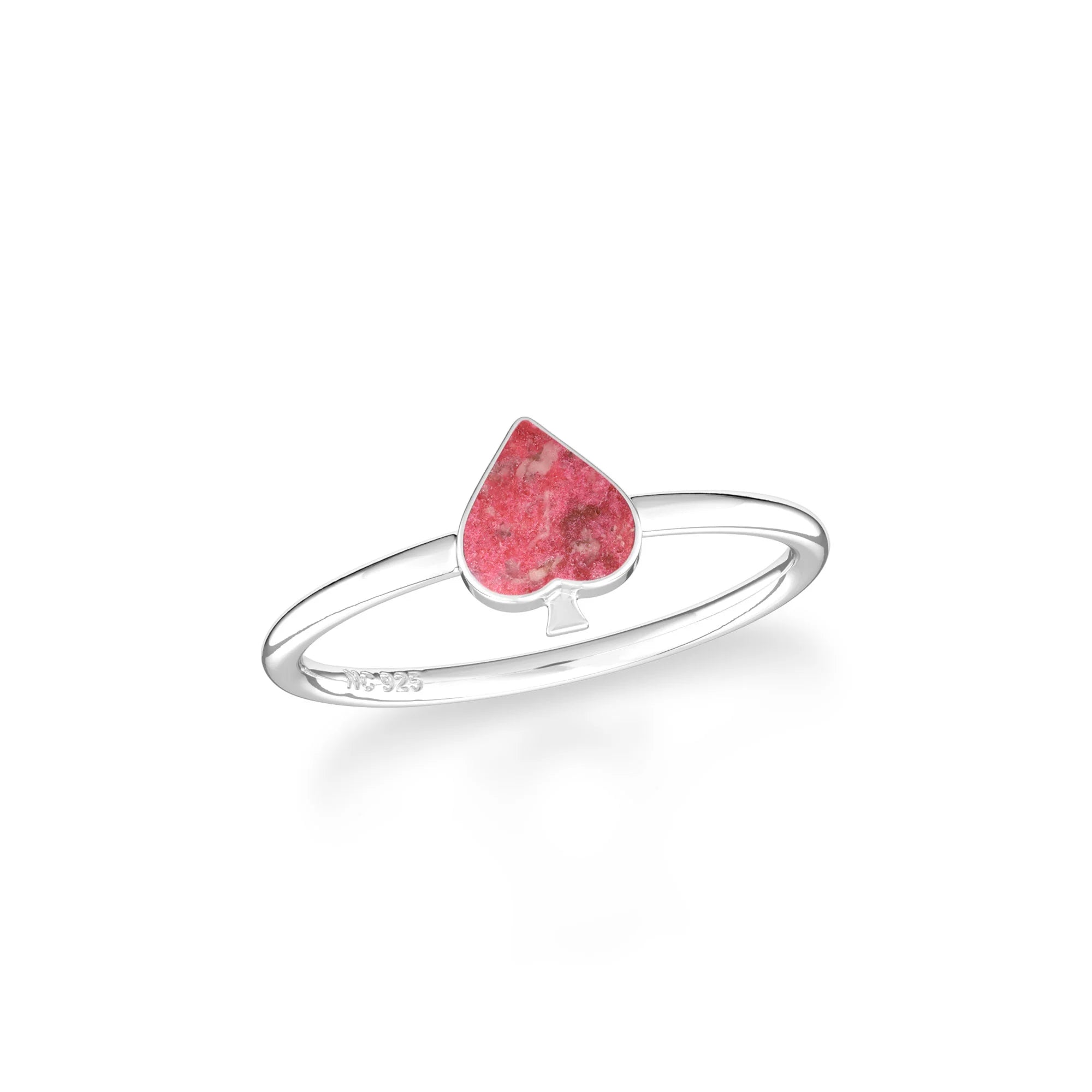 thulite stackable bezel-set ring
