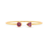 pink tourmaline cut bracelet