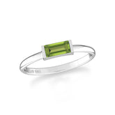 peridot bezel-set ring
