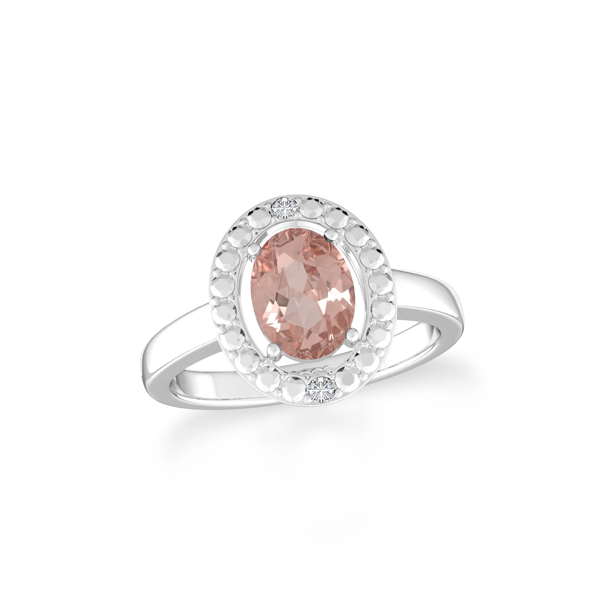 morganite prong-set ring