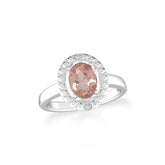 morganite prong-set ring
