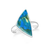 peruvian-opal bezel-set ring