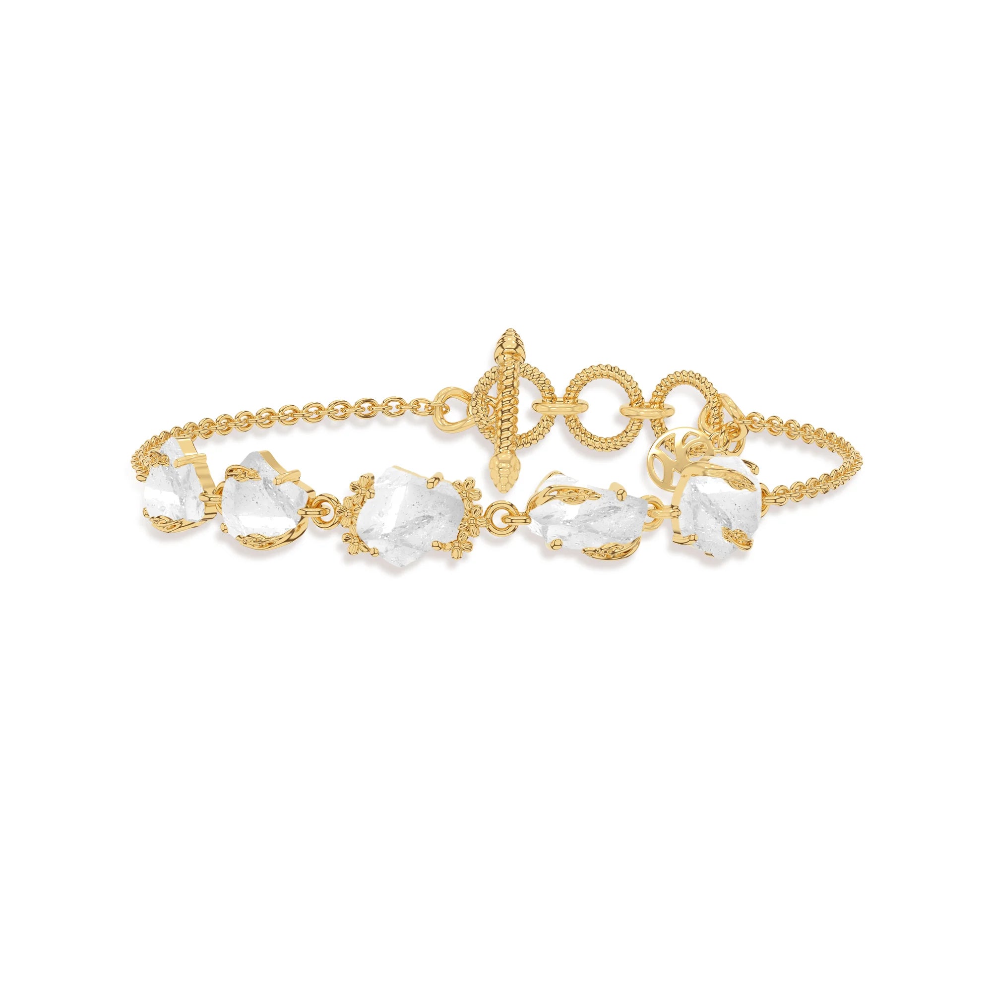 herkimer rough bracelet