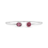 pink tourmaline cut bracelet