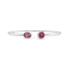 pink tourmaline cut bracelet