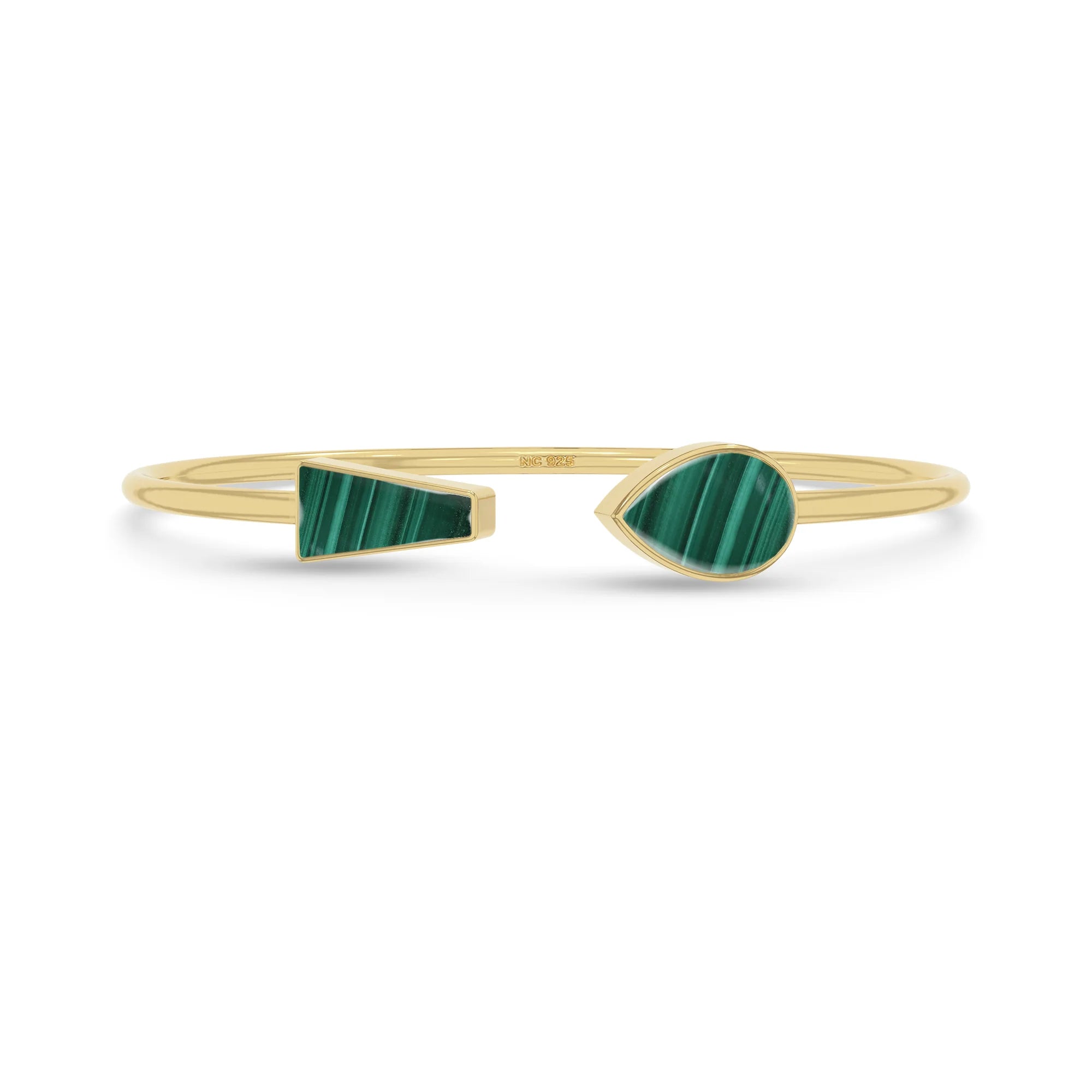 malachite cab bracelet