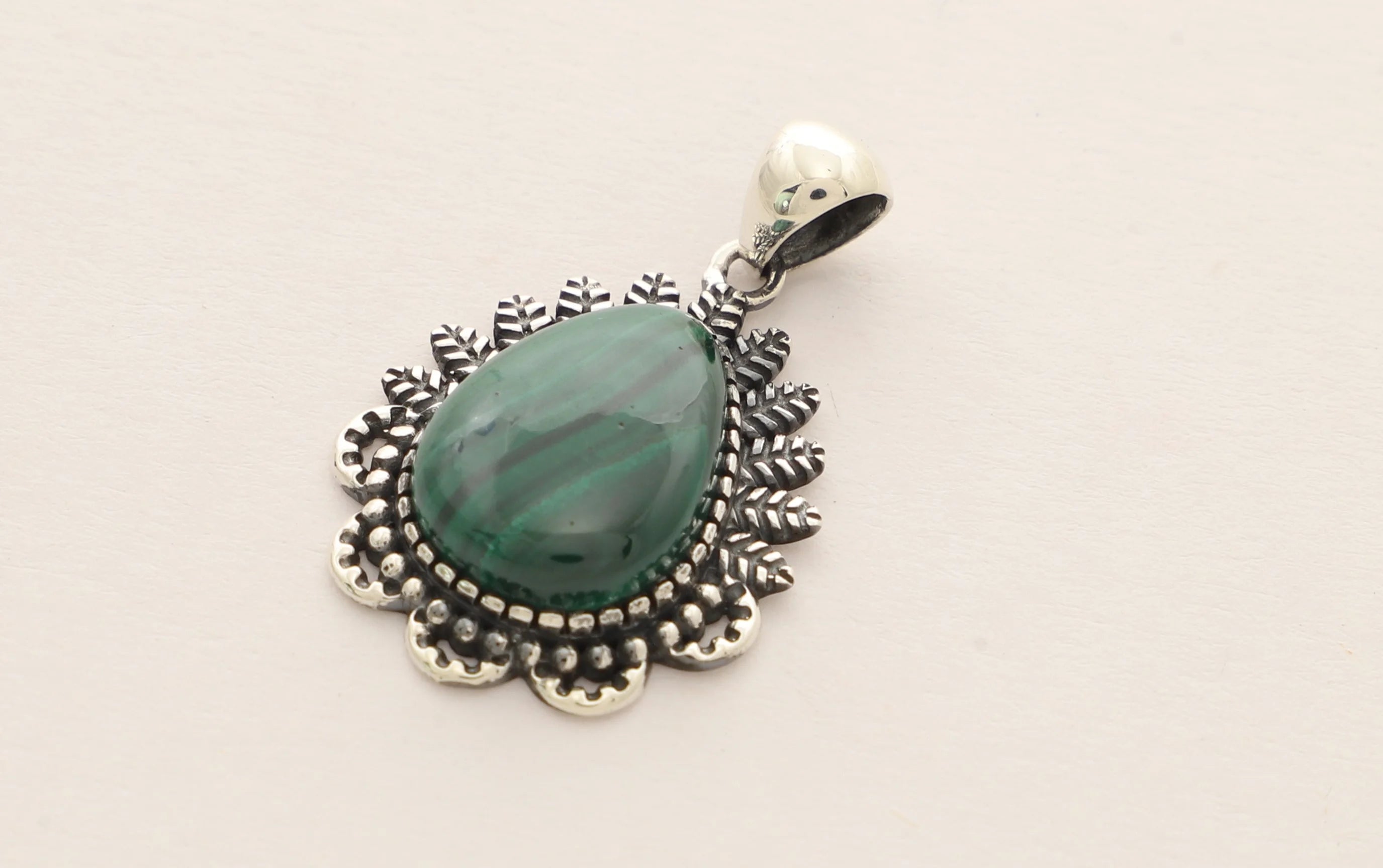 malachite pendant