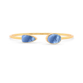 blue opal cab bracelet