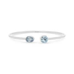 aquamarine cut bracelet