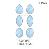 rainbow moonstone cab earrings