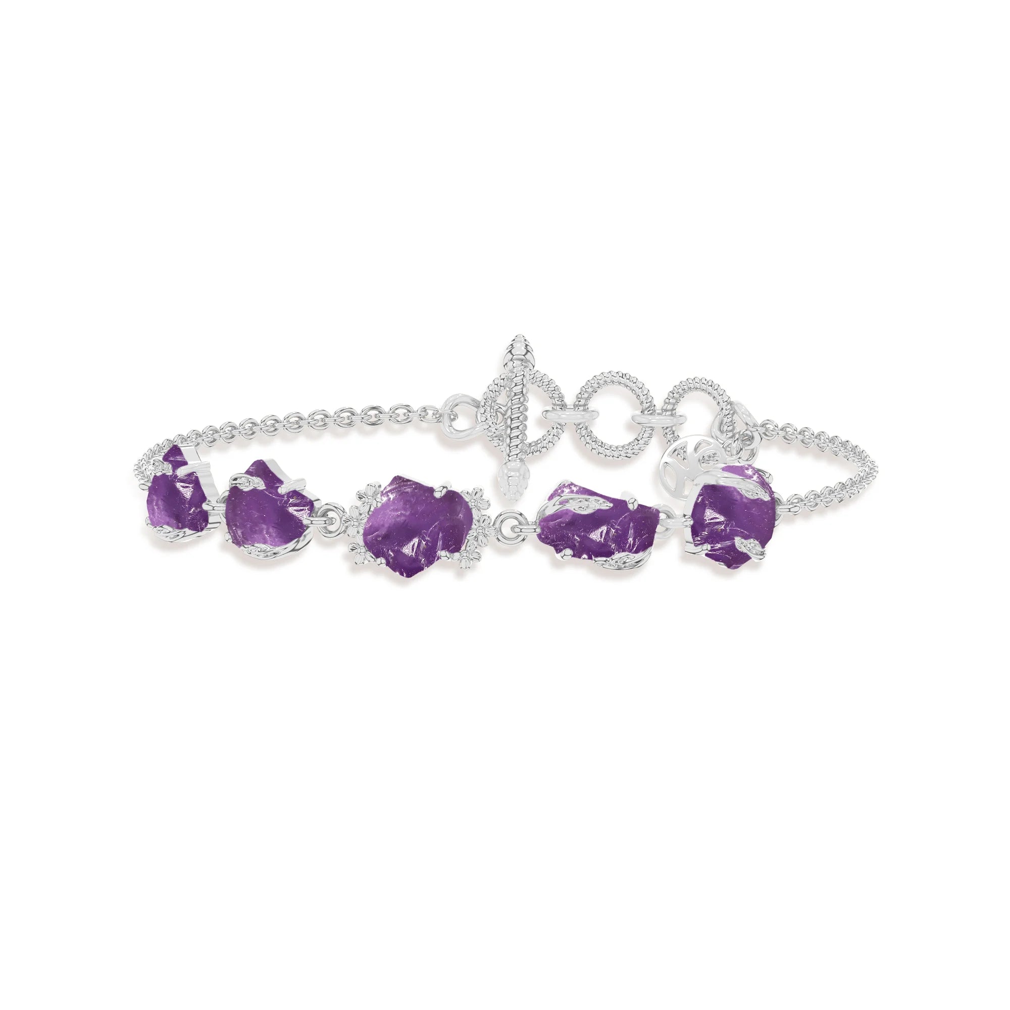 amethyst rough bracelet