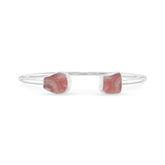 rhodochrosite twister bracelet