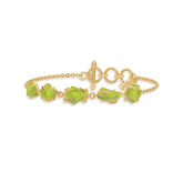 peridot rough bracelet