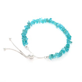 paraiba apatite rough bracelet