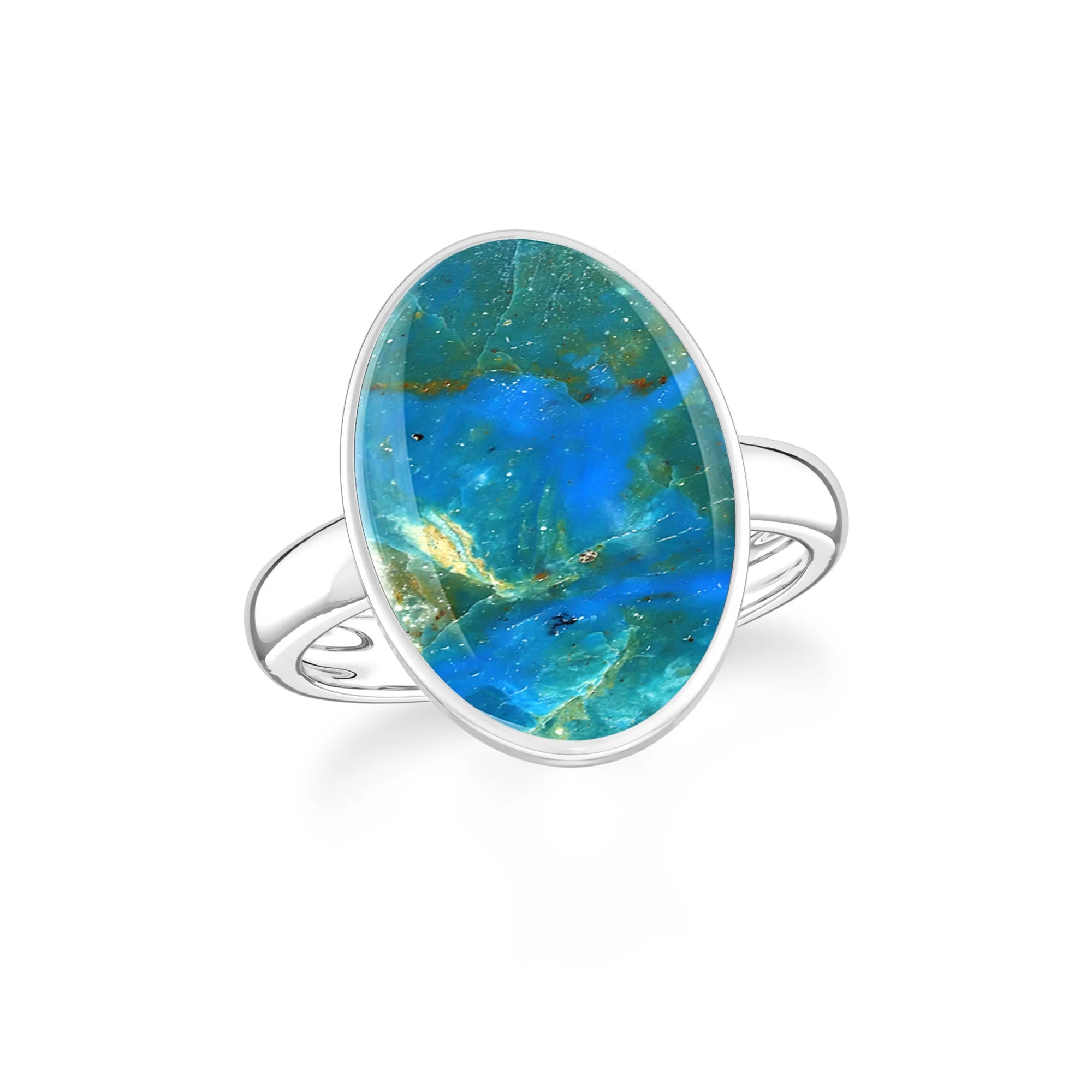 peruvian-opal bezel-set ring