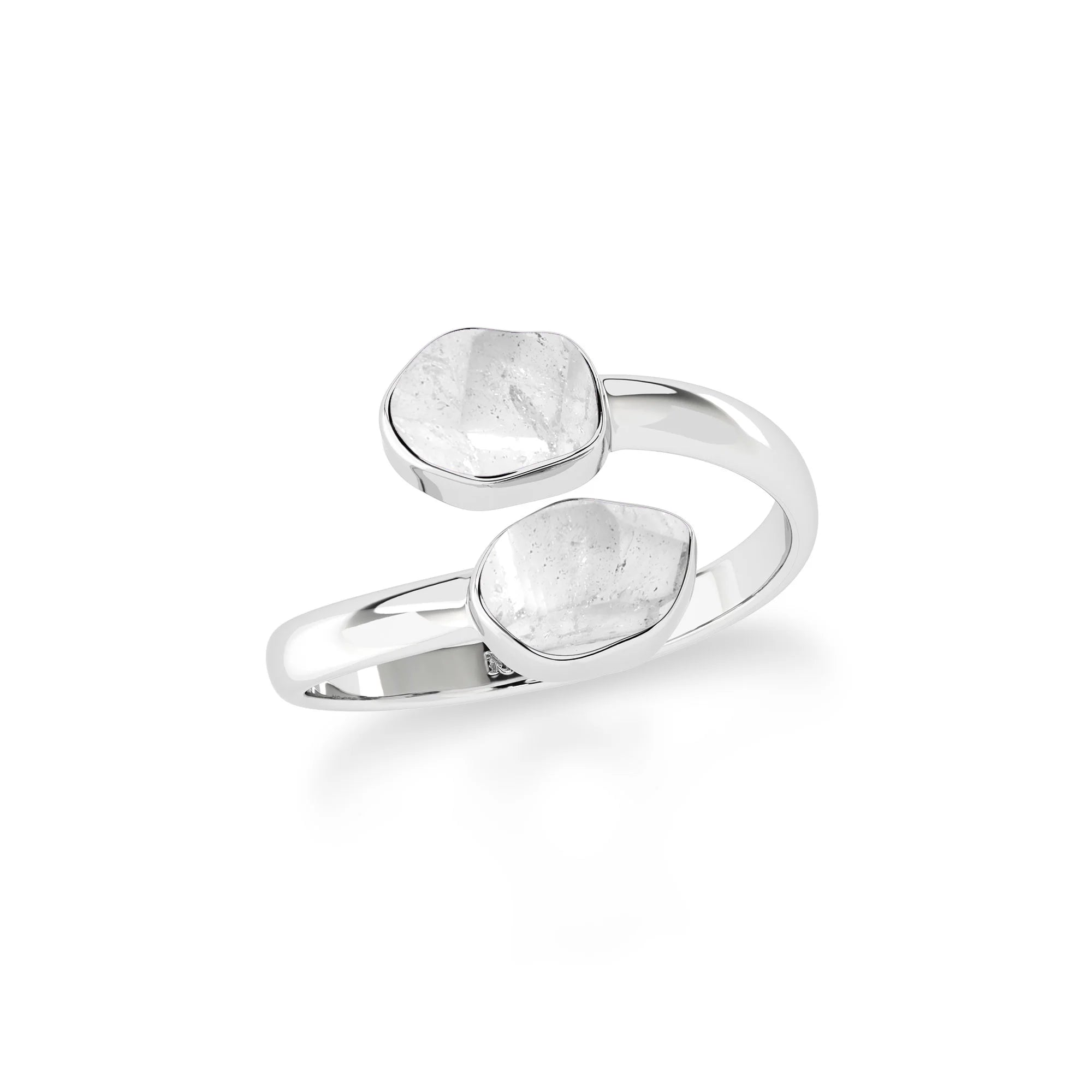 herkimer stackable bezel-set ring