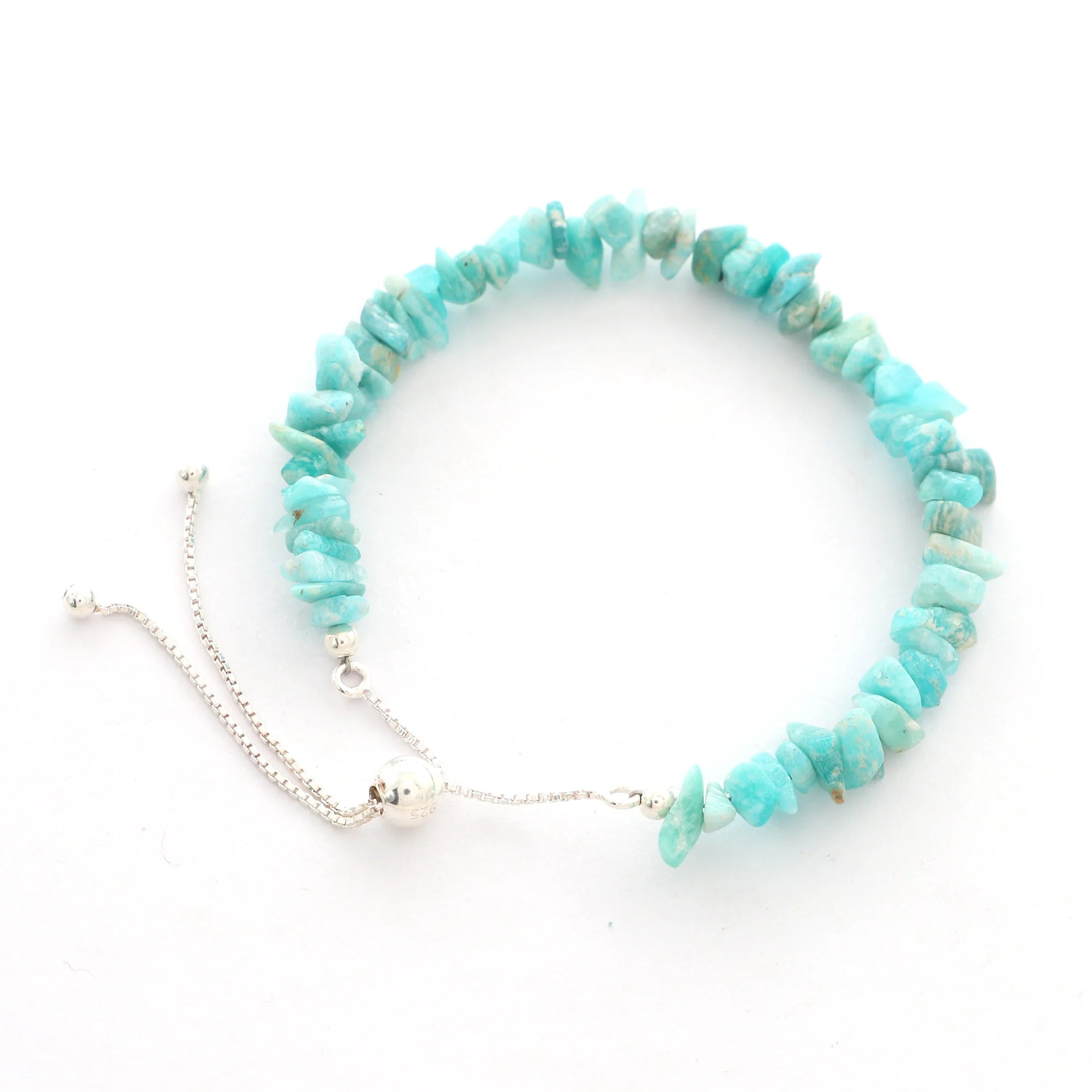amazonite rough bracelet