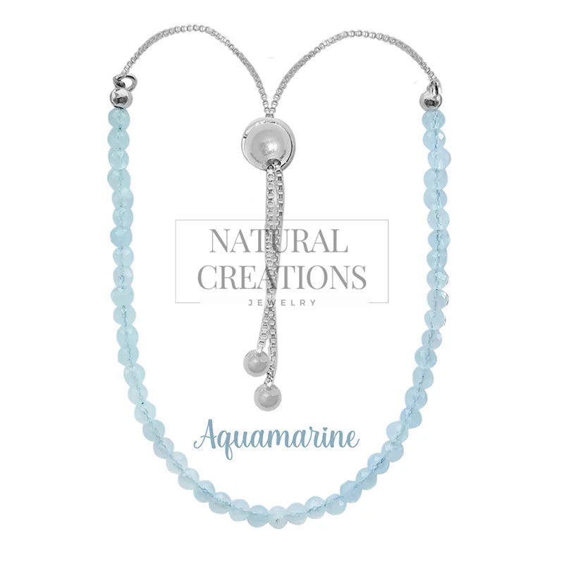 aquamarine cut bracelet